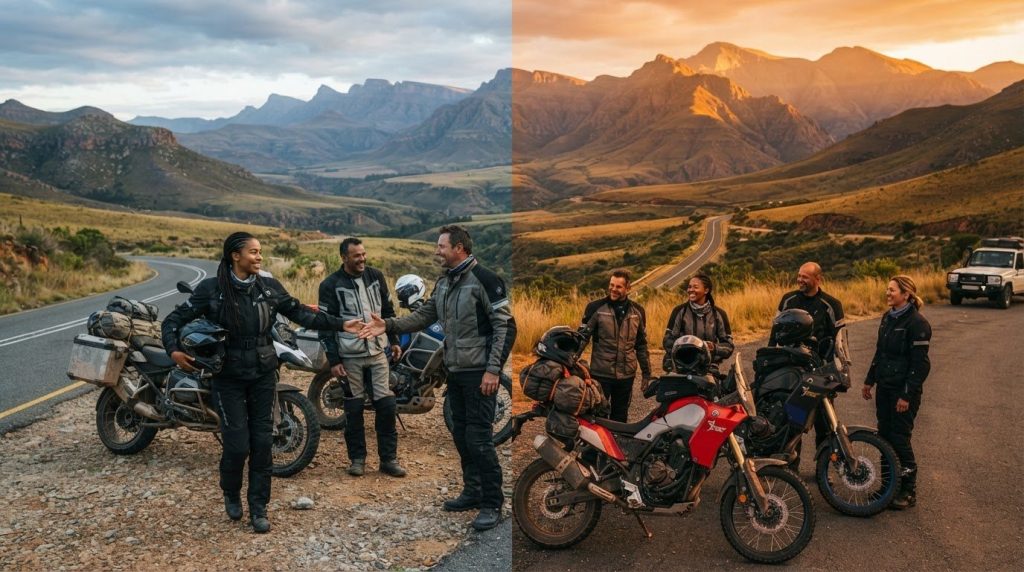 Solo traveller on a group motorcycle tour: what to expect